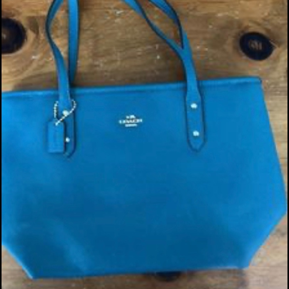 Genuine Small Blue Coach Purse